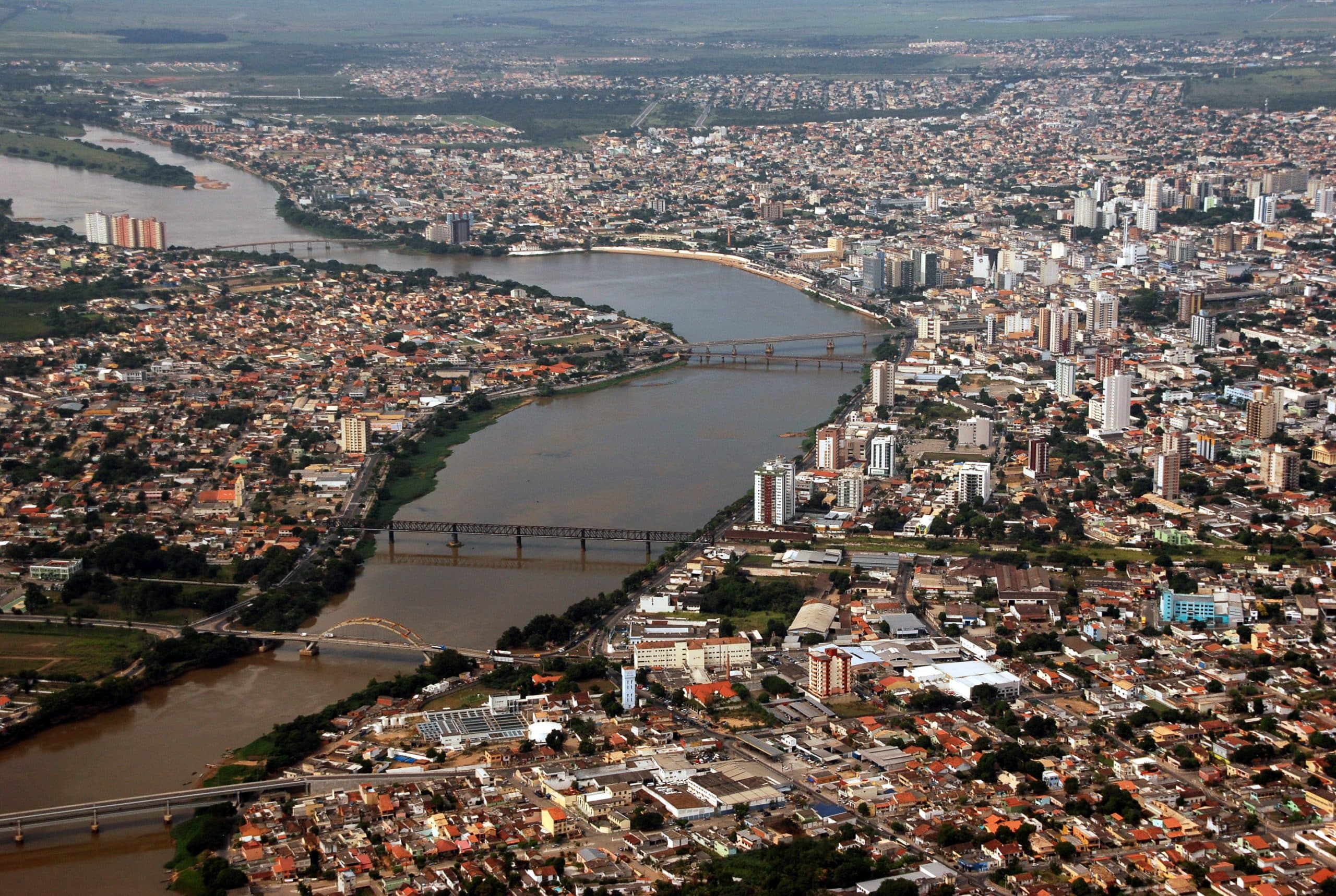 Vista urbana de Campos dos Goytacazes, no Norte Fluminense