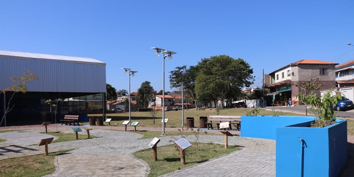 Praça urbana de Quatis, no Médio Paraíba