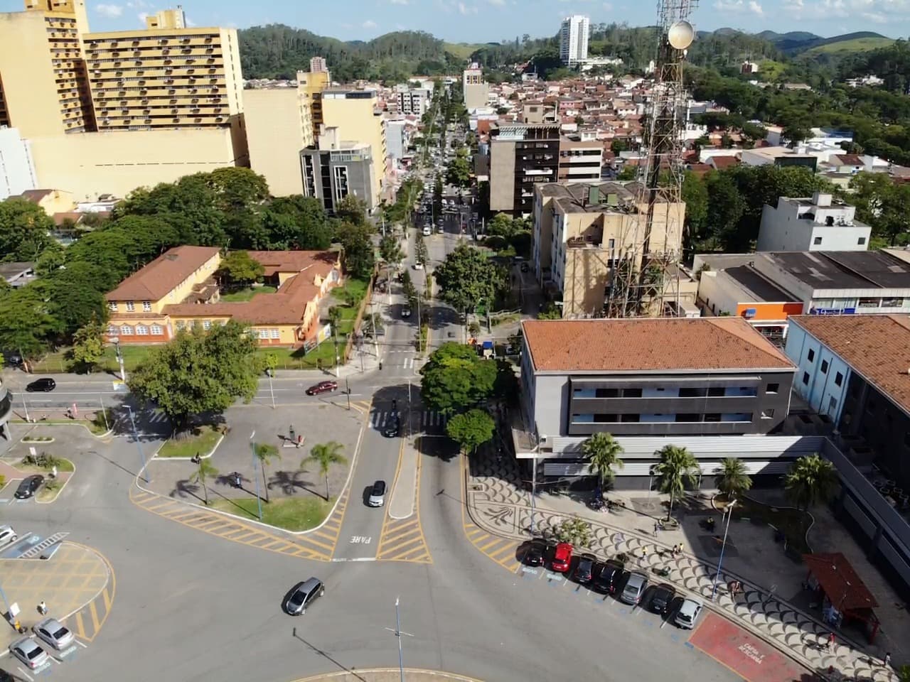Vista urbana de Volta Redonda, no Médio Paraíba