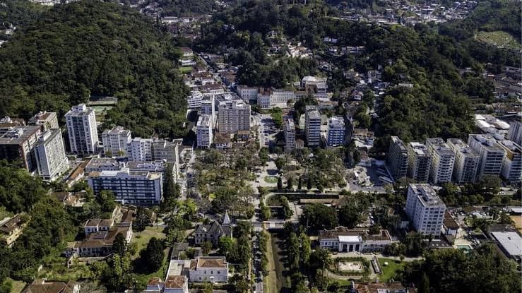 Paisagem histórica e urbana de Petrópolis, na Região Serrana