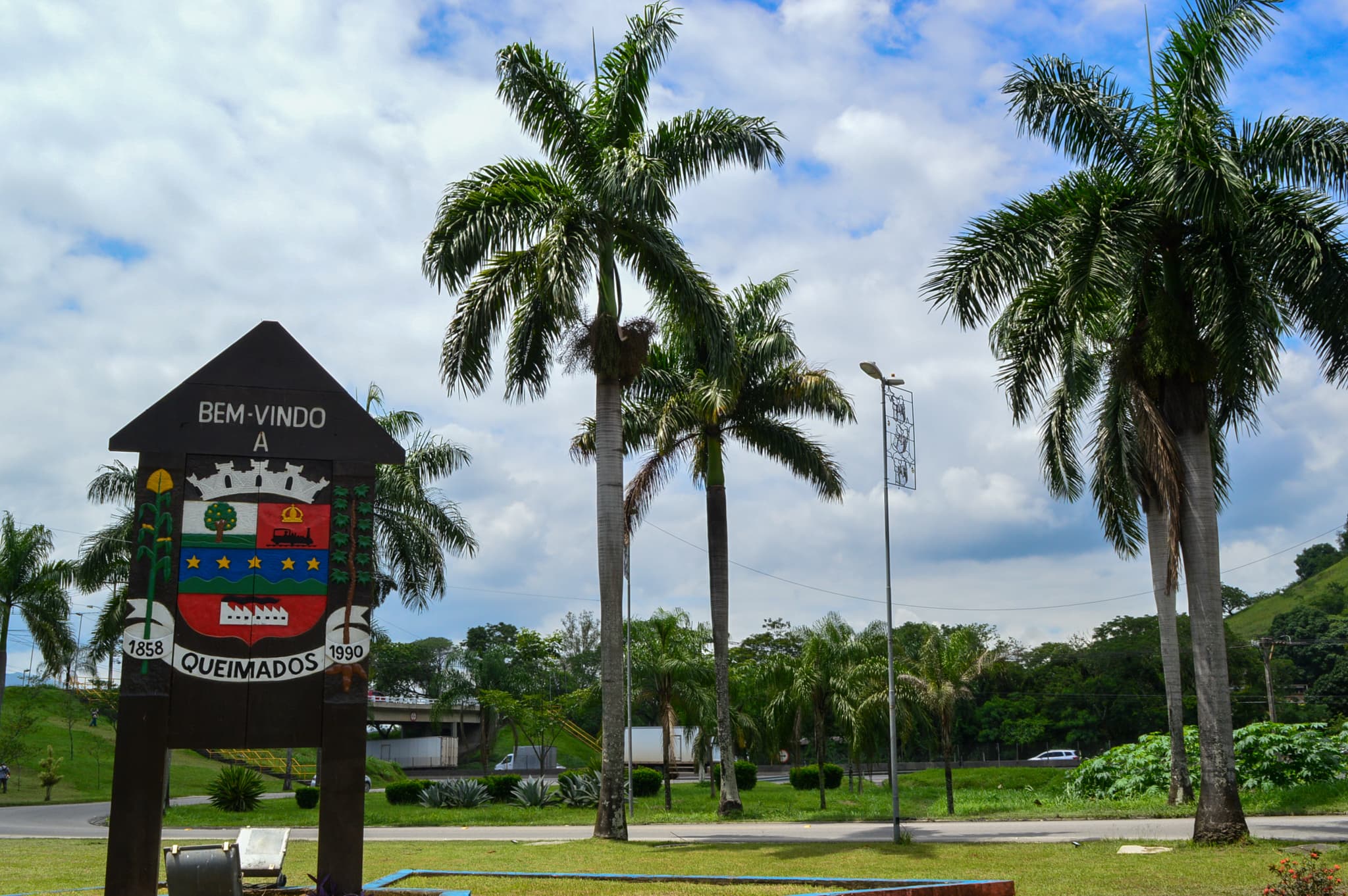 Vista da cidade de Queimados, na Baixada Fluminense